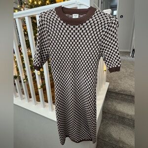 Abercrombie & Fitch Checkered Sweater dress